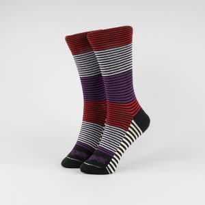 Raya Marinera fina Morado-Rojo