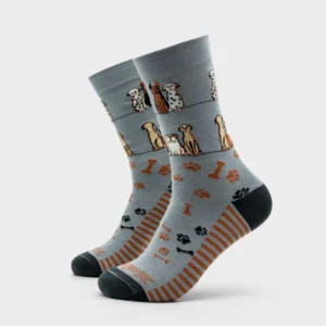calcetines algodón familia de perros
