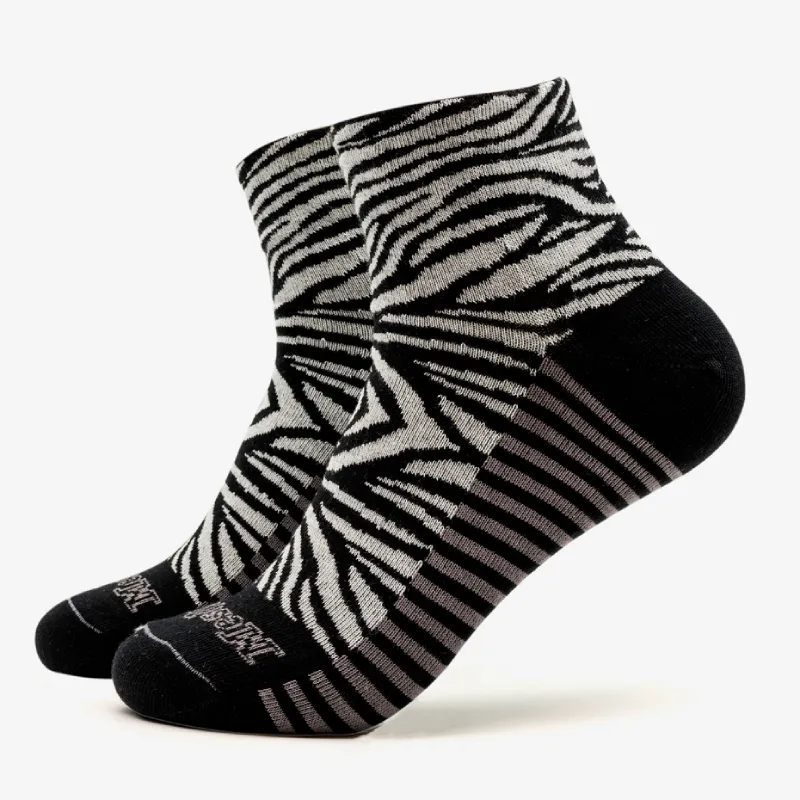 calcetines tobilleros algodón cebra