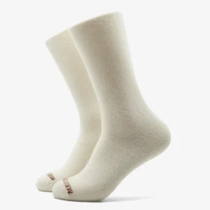 calcetines lana merina lisos crudo