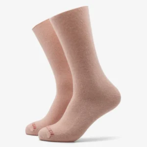 Calcetines de lana merino lisos rosa claro
