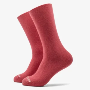 calcetines de lana merina lisos rosa oscuro